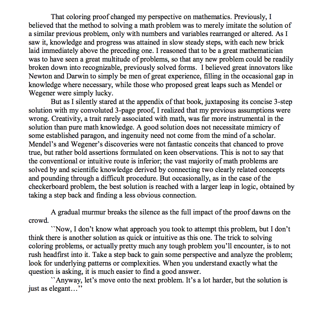 Original University of Chicago essay scan, page 4